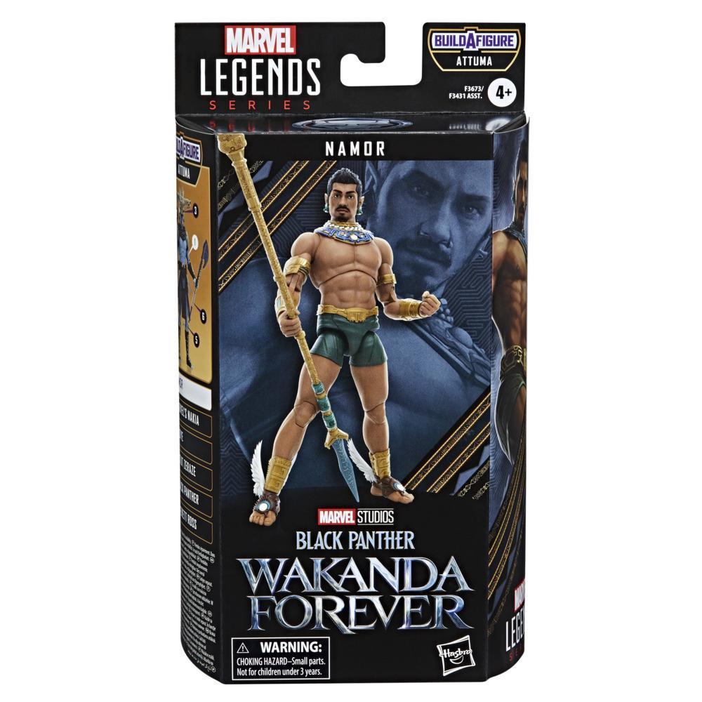 Marvel Legends Series Black Panther Wakanda Forever Namor 6-inch Action Figure Toy, 3 Accessories, 1 Build-A-Figure Part product thumbnail 1