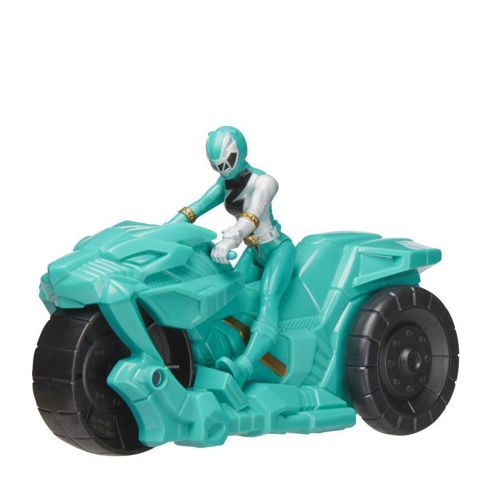 Power Rangers Dino Fury Rip N Go Sabertooth Battle Rider and Dino Fury Green Ranger 6-Inch-Scale Vehicle and Figure Toy product thumbnail 1