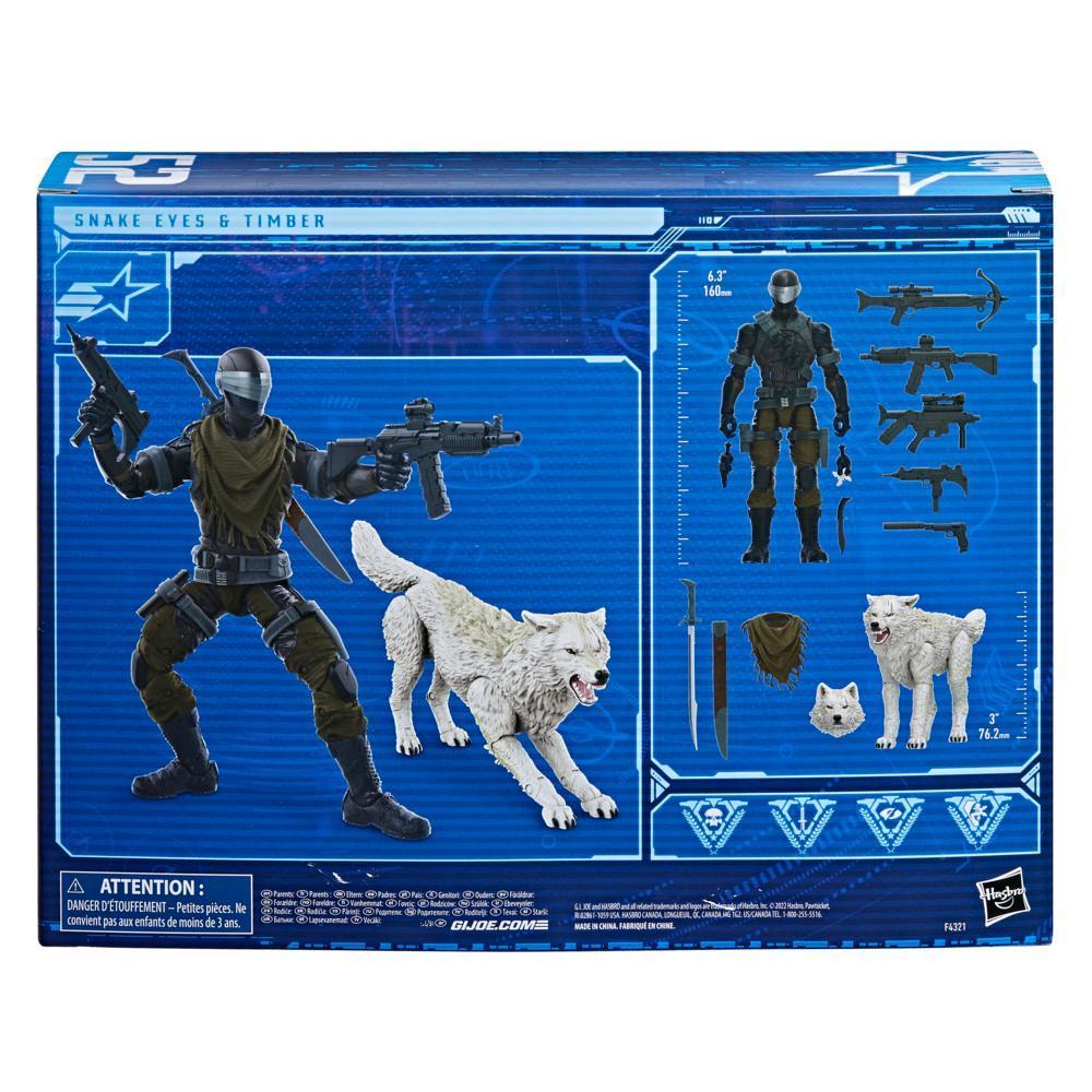 G.I. Joe Classified Series Snake Eyes & Timber Action Figures 52 Collectible Toy with Custom Package Art product thumbnail 1