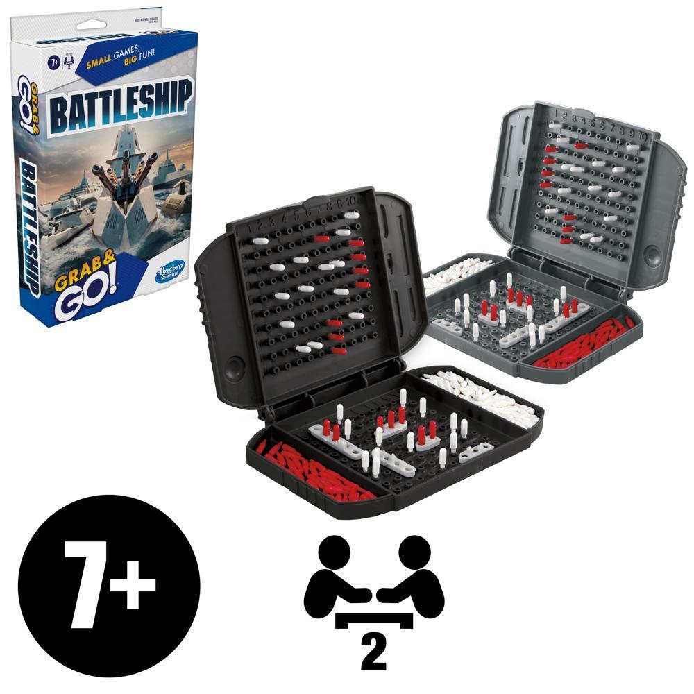Battleship Grab and Go Game for Ages 7 and Up, Portable Game for 2 Players, Travel Game product thumbnail 1