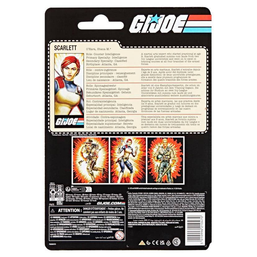G.I. Joe Classified Series Retro Cardback, Scarlett, 6” Action Figure with 17 Accessories product image 1