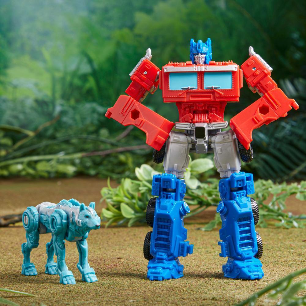Transformers: Rise of the Beasts Movie Beast Alliance Beast Weaponizers 2-Pack Optimus Prime Toy, 6 and Up, 5-inch product thumbnail 1