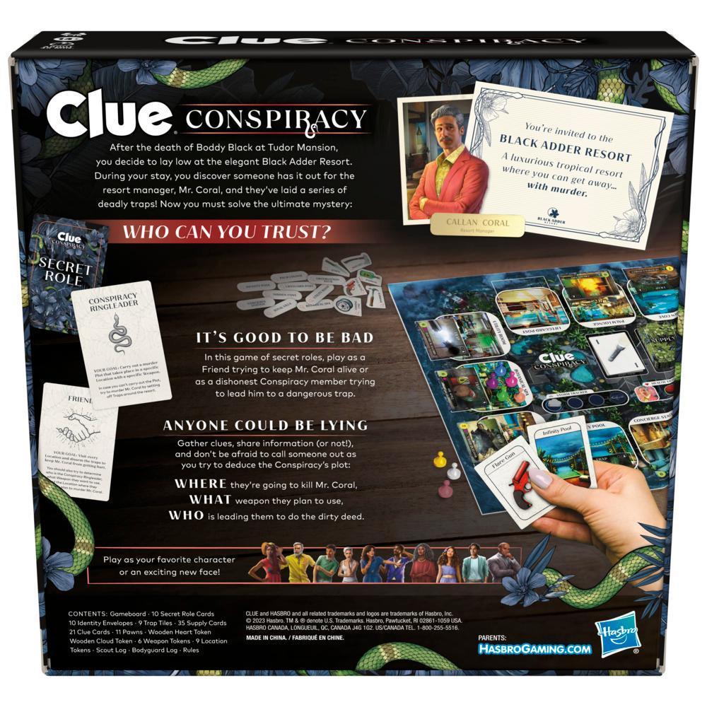 Clue Conspiracy Board Game, Secret Role Games for 4-10 Players, Mystery Games, Ages 14+ product thumbnail 1