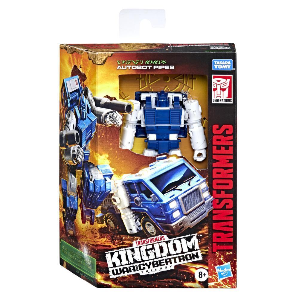 Transformers Toys Generations War for Cybertron: Kingdom Deluxe WFC-K32 Autobot Pipes Action Figure - 8 and Up, 5.5-inch product thumbnail 1