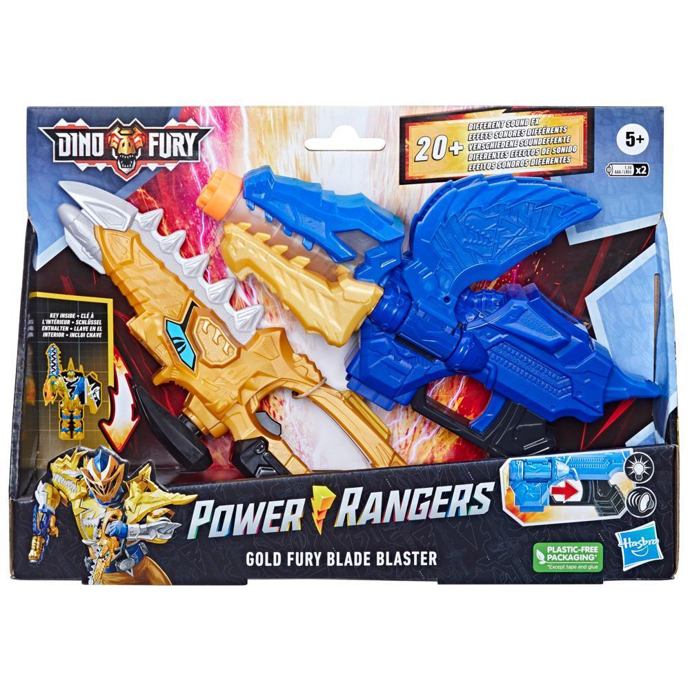 Power Rangers Dino Fury Gold Fury Blade Blaster Superhero Costume Accessory, Kids 5 and Up product thumbnail 1