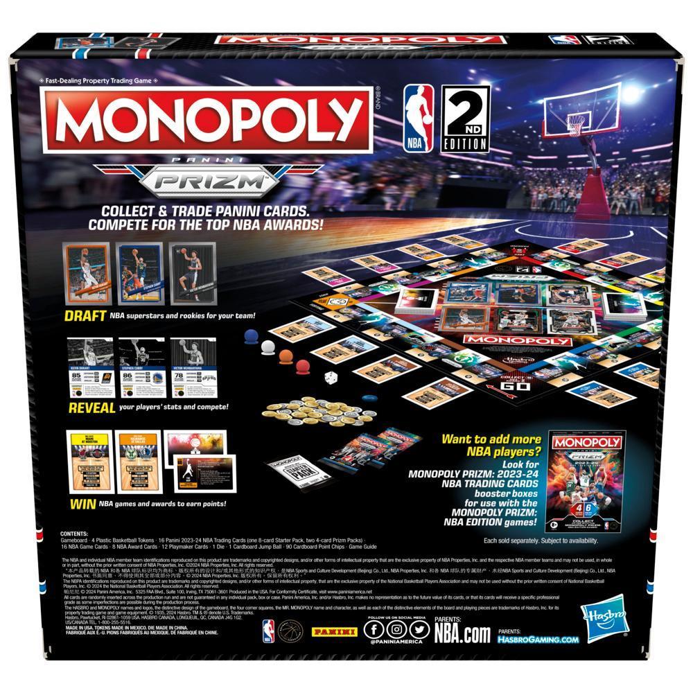 Monopoly Prizm: NBA 2nd Edition Board Game with 2023-24 Panini NBA Trading Cards, Ages 8+ product thumbnail 1