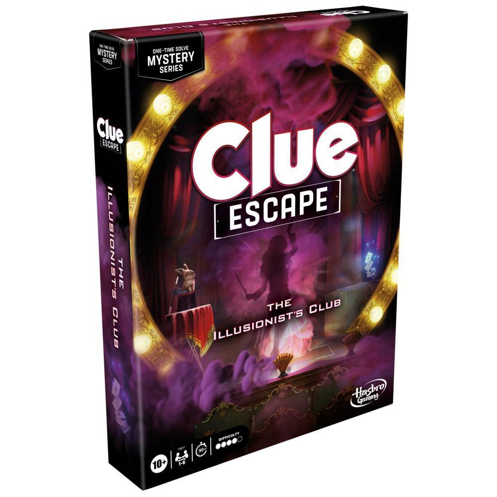 Clue Escape: The Illusionist’s Club Board Game, 1-Time Solve Escape Room Games, Mystery Games, Ages 10+ product thumbnail 1