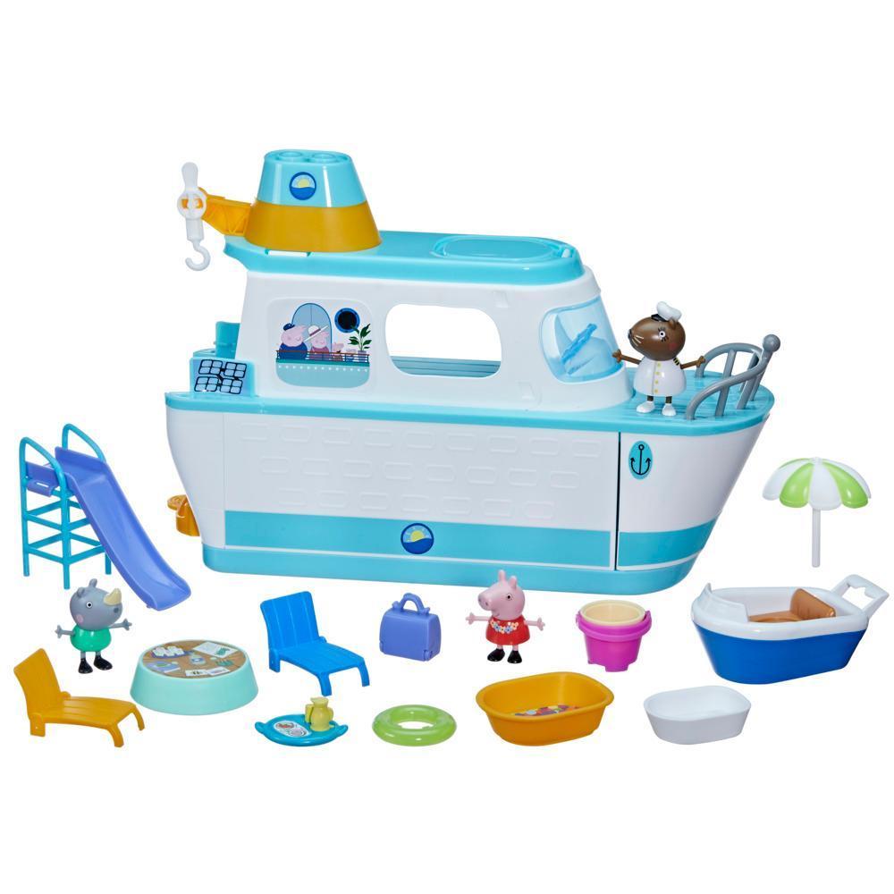 Peppa Pig's Cruise Ship, Peppa Pig Playset with 17 Pieces, Preschool Toys,  Ages 3+ - Peppa Pig