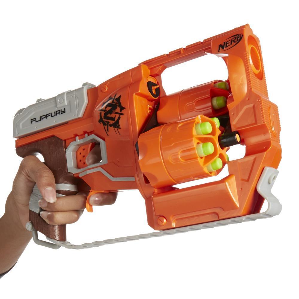 FlipFury Nerf Zombie Strike Toy Blaster with 2 Flipping Drums and 12 Official Nerf Zombie Strike Elite Darts – For Kids, Teens, Adults product image 1