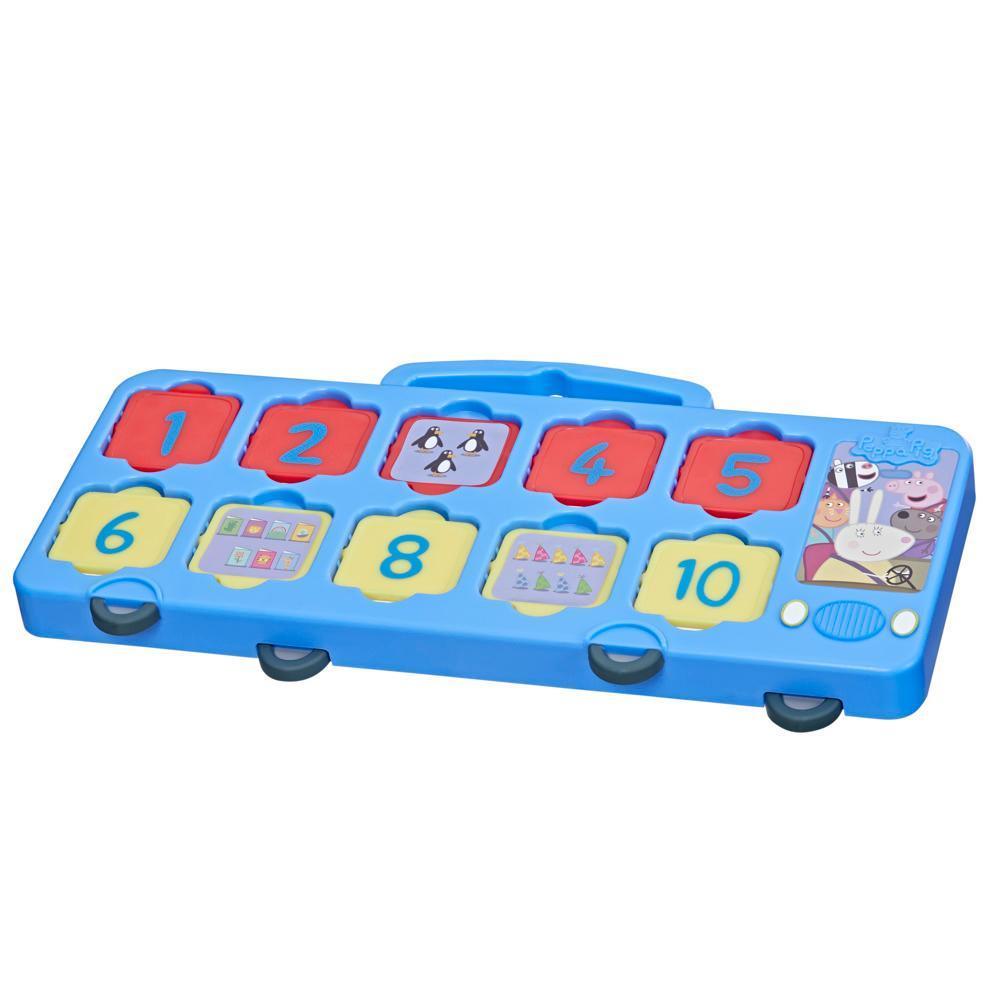 Peppa Pig Toys Peppa's 1-2-3 Bus, 1 to 10 Counting Toys, Interactive Preschool Toys product thumbnail 1