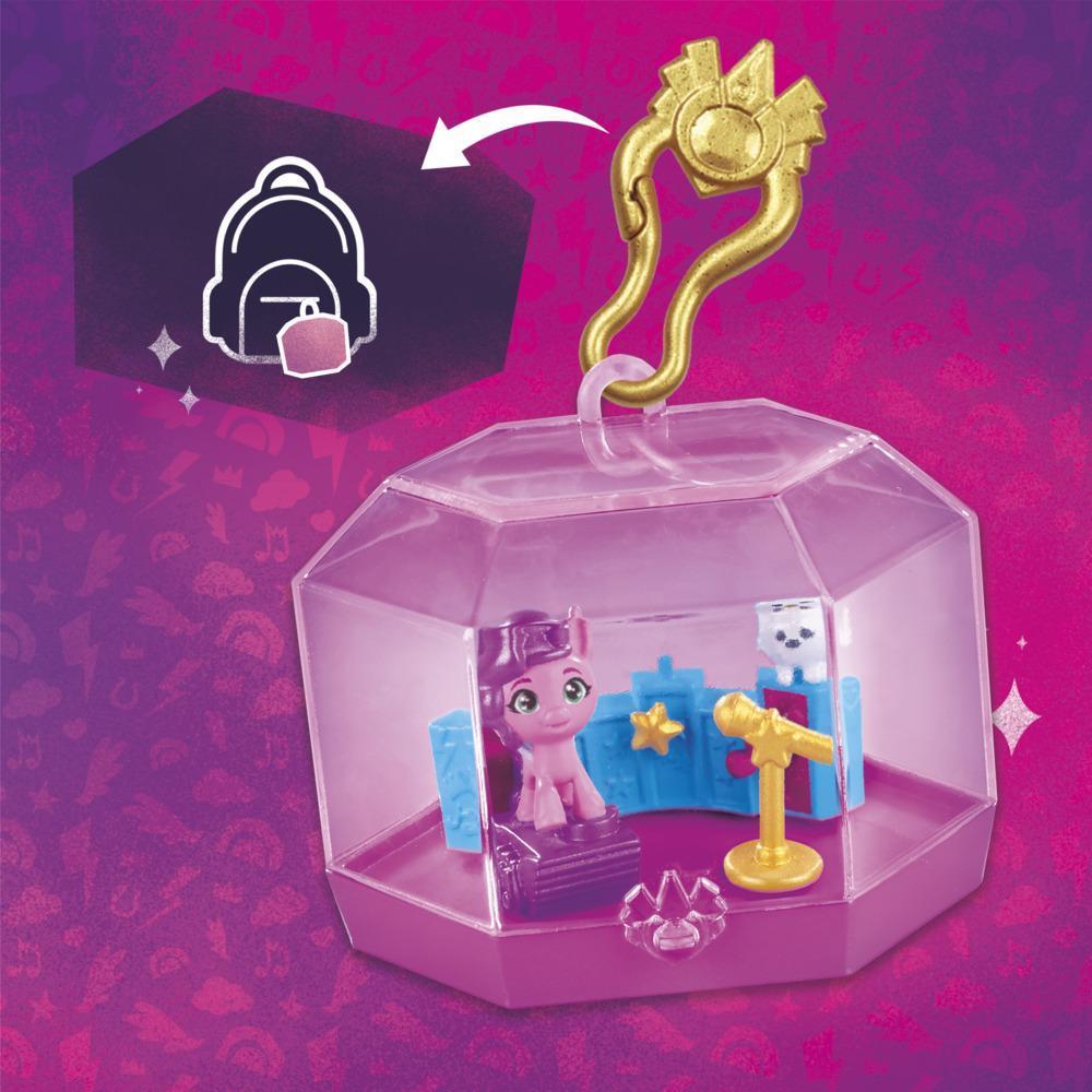 My Little Pony Mini World Magic Crystal Keychain Princess Pipp Petals Toy - Portable Playset, Accessories - Kids Ages 5+ product thumbnail 1