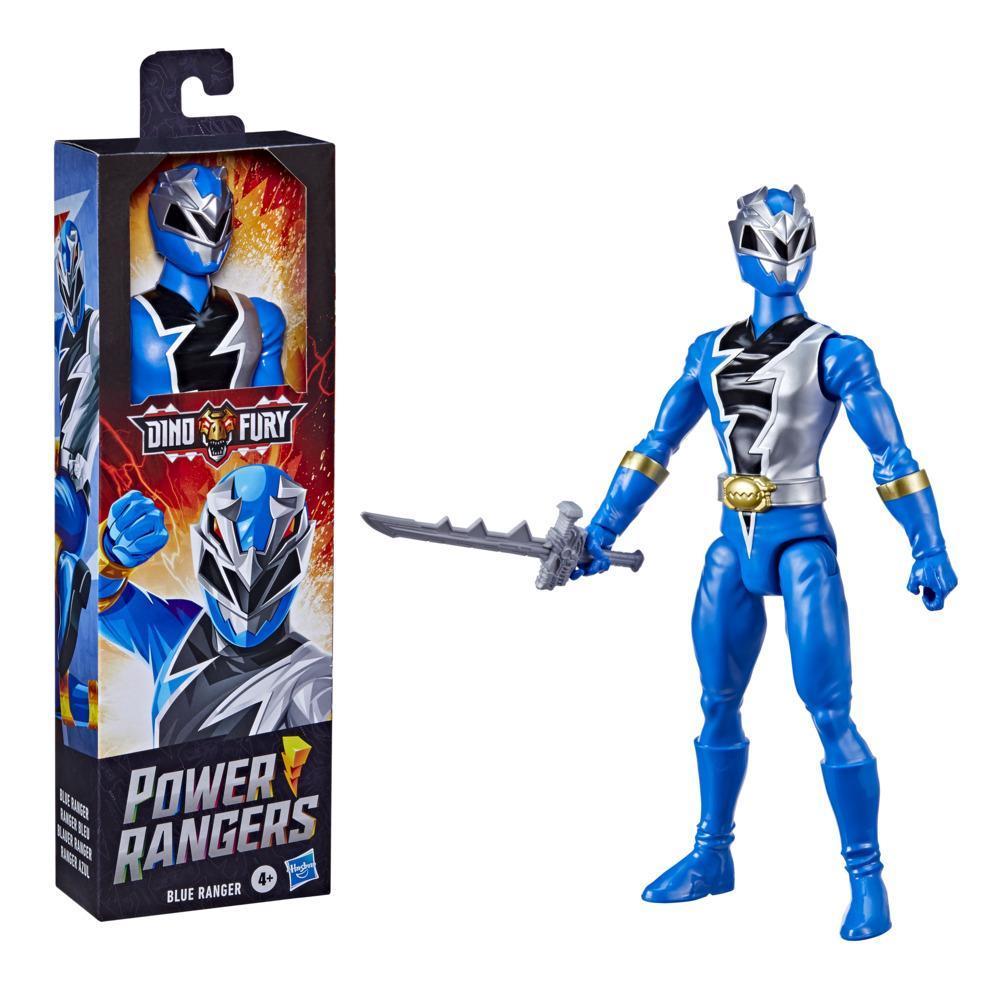 Power Rangers Dino Fury Blue Ranger 12-Inch Action Figure Toy Inspired by Power Rangers TV Show product thumbnail 1
