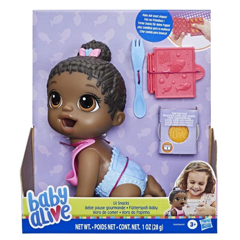 Baby Alive Lil Snacks Doll, Eats and Poops, 8-inch Baby Doll