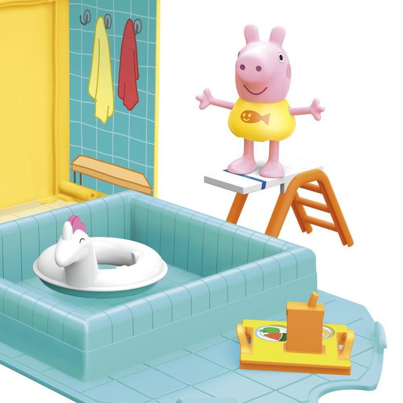 Peppa Pig Peppa’s Adventures Peppa’s Swimming Pool Fun Playset Preschool Toy, Includes 1 Figure and 4 Accessories product image 1