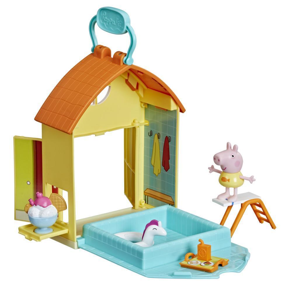 Peppa Pig Peppa’s Adventures Peppa’s Swimming Pool Fun Playset Preschool Toy, Includes 1 Figure and 4 Accessories product thumbnail 1