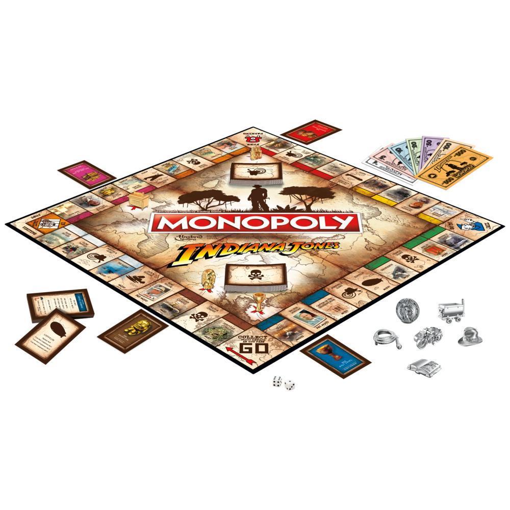 Monopoly Indiana Jones Game, Board Game for 2-6 Players, For Kids Ages 8 and up product thumbnail 1