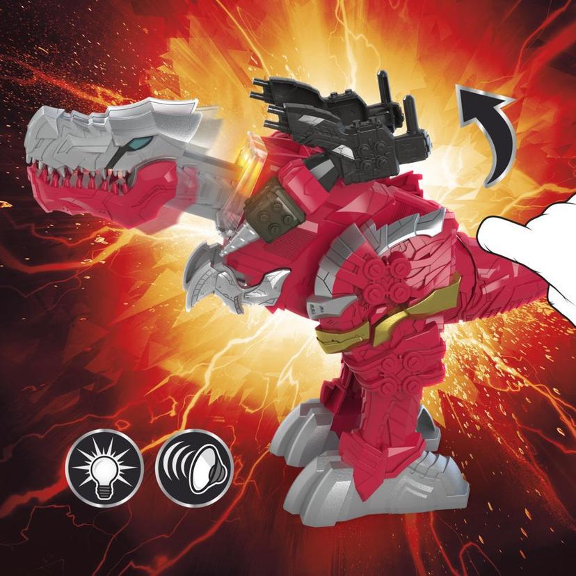 Power Rangers Battle Attackers Dino Fury T-Rex Champion Zord Electronic Action Figure Toy for Kids Ages 4 and Up product image 1