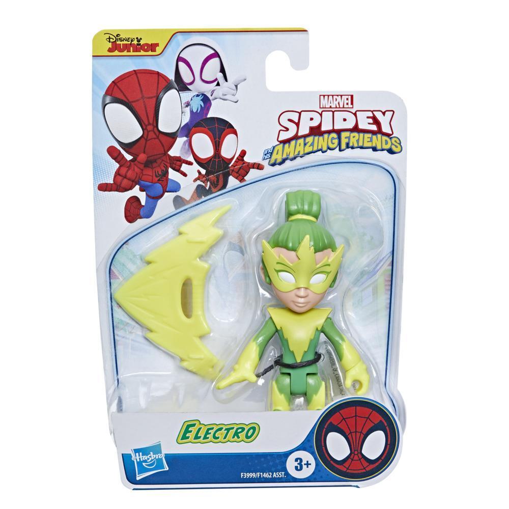 Marvel Spidey and His Amazing Friends Electro Action Figure Toy, Preschool Hero Figure with Accessory, Age 3 and Up product thumbnail 1