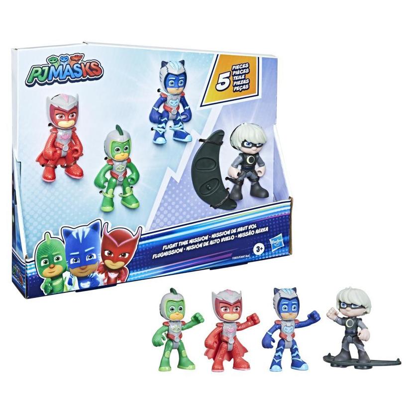 PJ Masks Flight Time Mission Action Figure Set, Preschool Toy for Kids Ages 3 and Up, 4 Figures and 1 Accessory product image 1