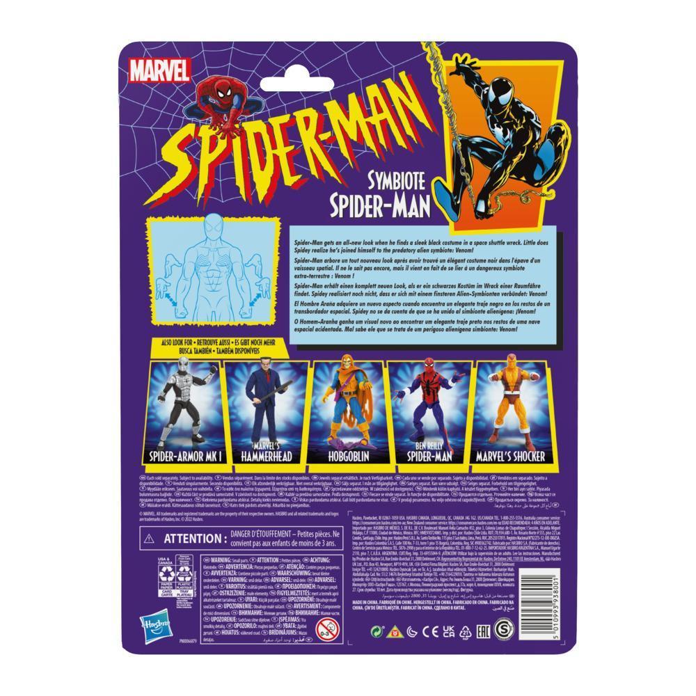 Marvel Legends Series Spider-Man 6-inch Symbiote Spider-Man Action Figure Toy, Includes 4 Accessories product thumbnail 1