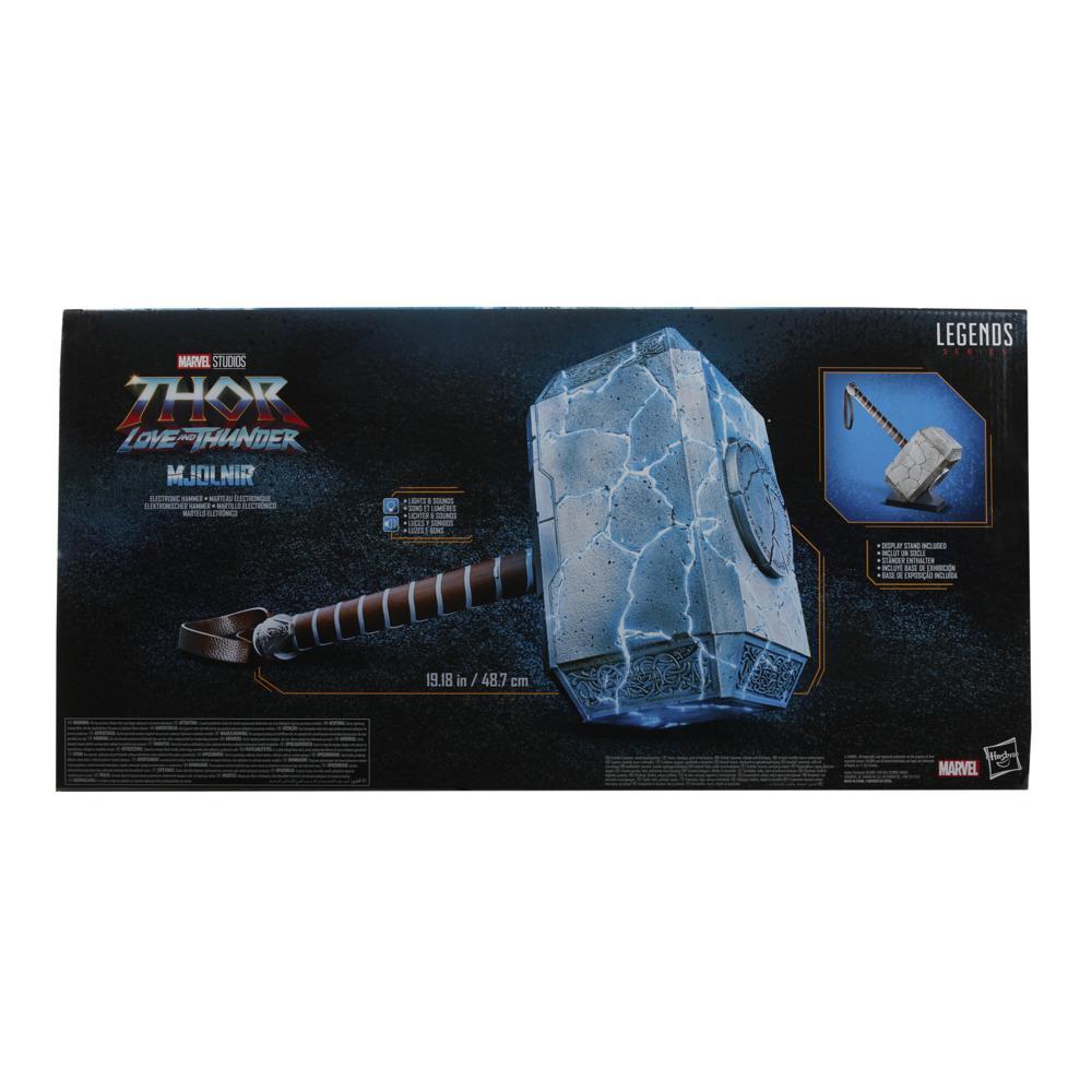 Marvel Legends Series Thor Mjolnir Premium Electronic Roleplay Hammer with lights and sound FX product thumbnail 1