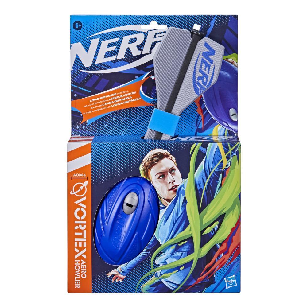 Nerf Vortex Aero Howler Foam Ball, Classic Long-Distance Football, Flight-Optimizing Tail, Hand Grip, Indoor Outdoor Fun product thumbnail 1