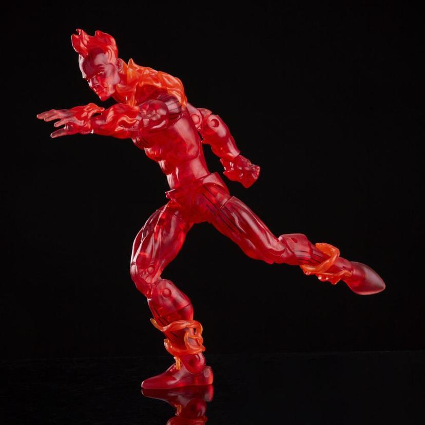 Hasbro Marvel Legends Series Retro Fantastic Four The Human Torch 6-inch Action Figure Toy, Includes 4 Accessories product image 1