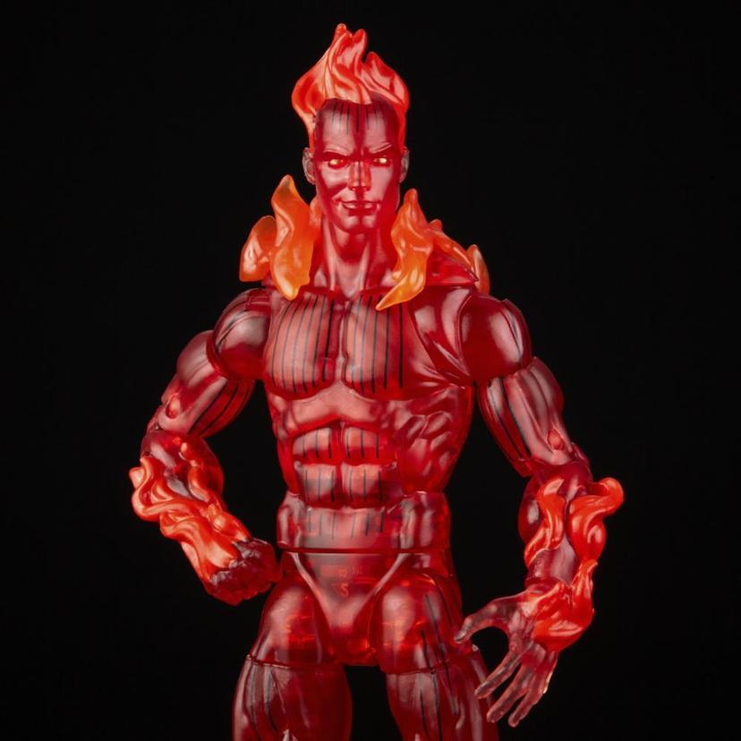 Hasbro Marvel Legends Series Retro Fantastic Four The Human Torch 6-inch Action Figure Toy, Includes 4 Accessories product image 1