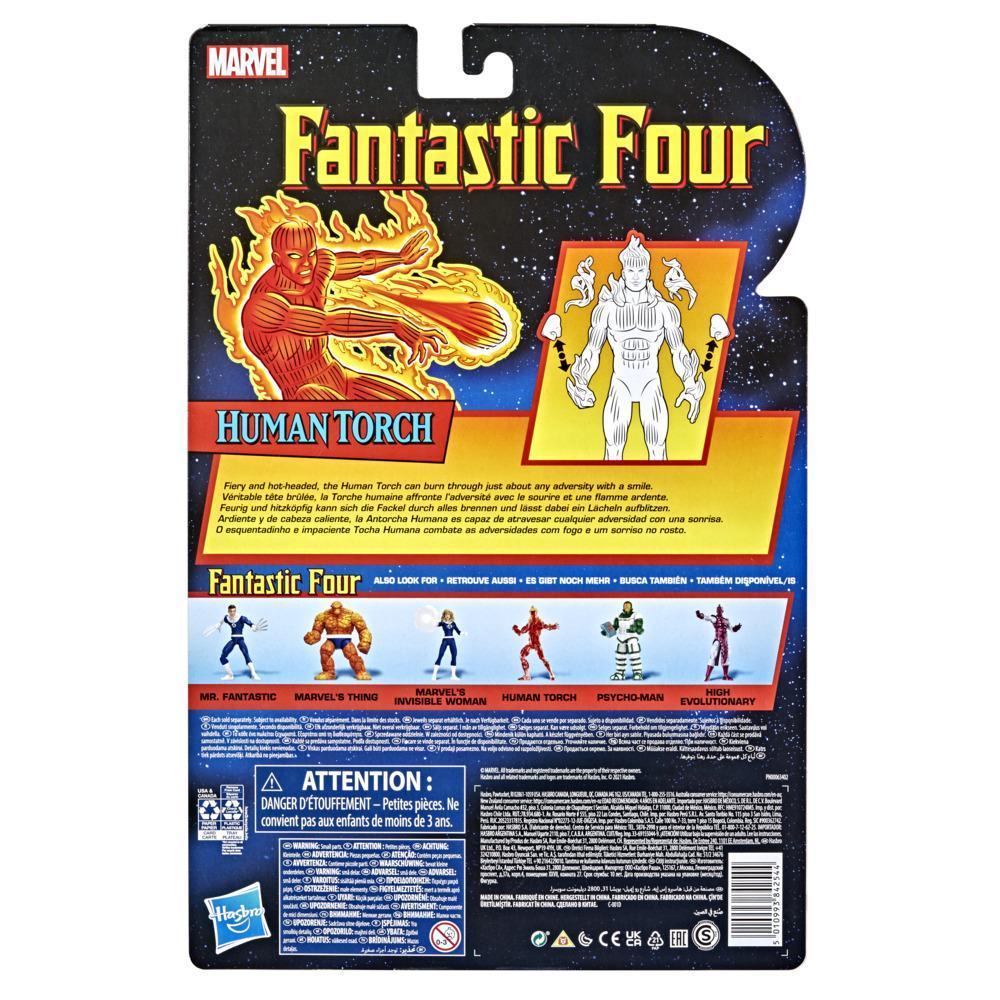 Hasbro Marvel Legends Series Retro Fantastic Four The Human Torch 6-inch Action Figure Toy, Includes 4 Accessories product thumbnail 1