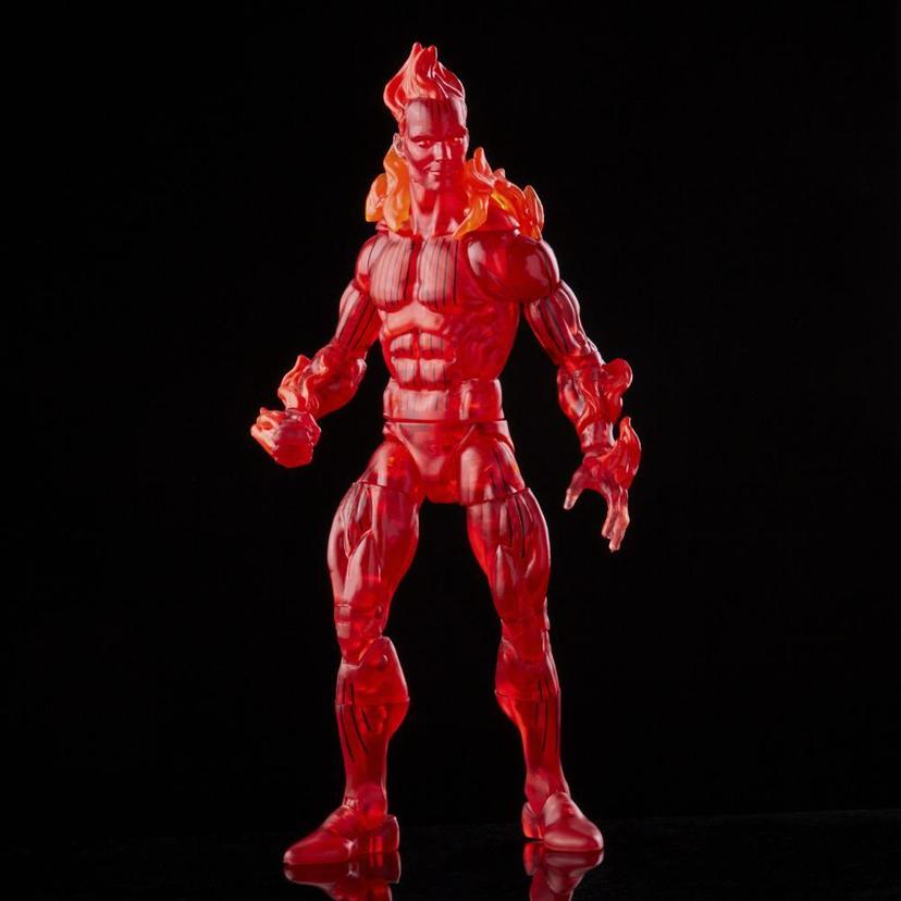 Hasbro Marvel Legends Series Retro Fantastic Four The Human Torch 6-inch Action Figure Toy, Includes 4 Accessories product image 1