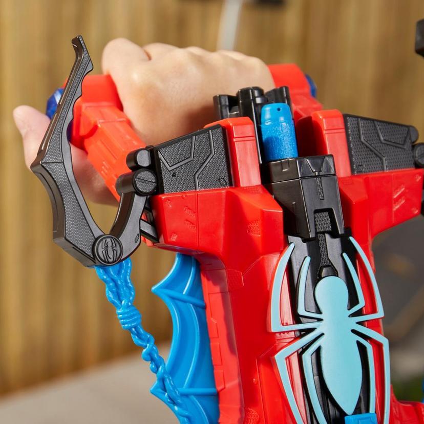 Marvel Spider-Man, Blaster Double attaque, jouets de super-héros, dès 5 ans,  blaster Nerf Spider-Man, tire un jet d'eau 