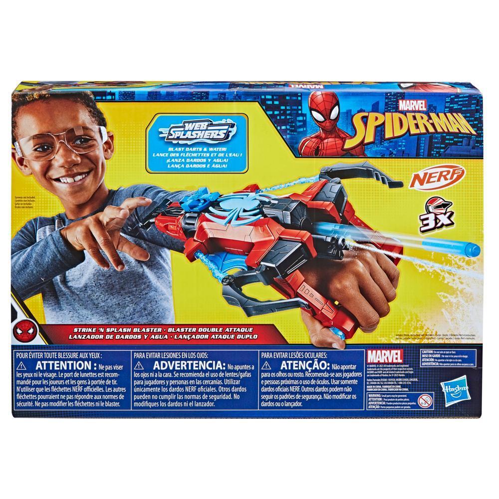 Marvel Spider-Man NERF Strike 'N Splash Blaster, 2-in-1 Feature, Super Hero Toys, Marvel Toys product image 1