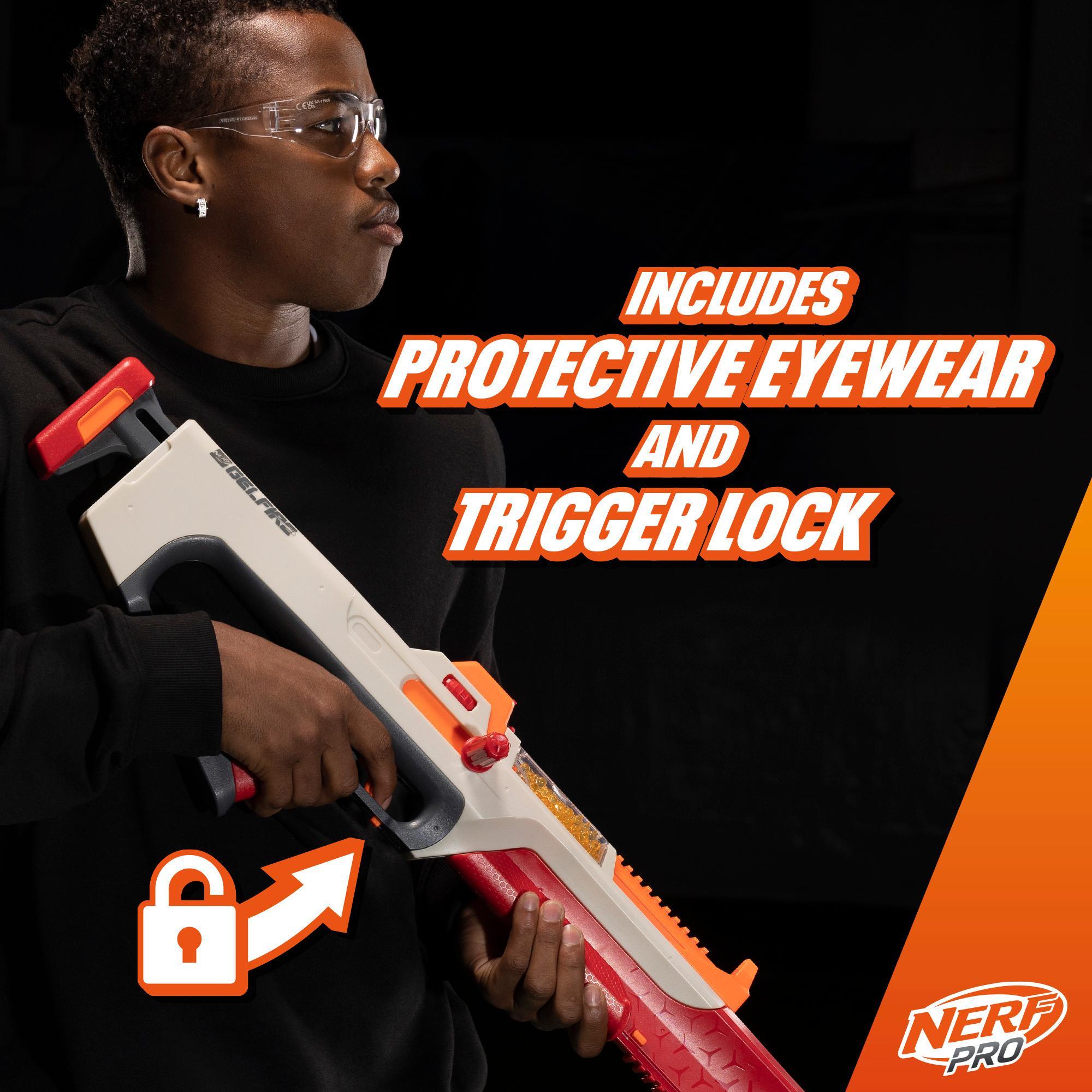 Nerf Pro Gelfire Ghost Blaster, Boost Barrel, 5000 Gel Rounds, Eyewear product thumbnail 1