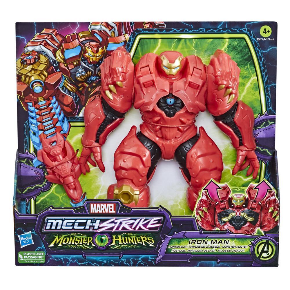 Marvel Avengers Mech Strike Monster Hunters Hunter Suit Iron Man Toy, 8-Inch-Scale Deluxe Figure, Ages 4 and Up product thumbnail 1