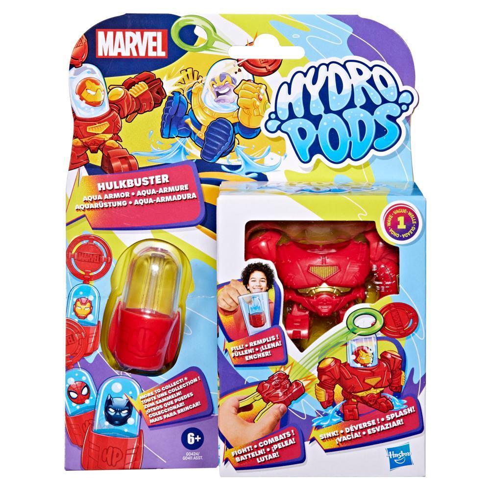 Hydro Pods Marvel Hulkbuster Aqua Armor, Iron Man Mech Suit, Water Activated Battle Toy product thumbnail 1