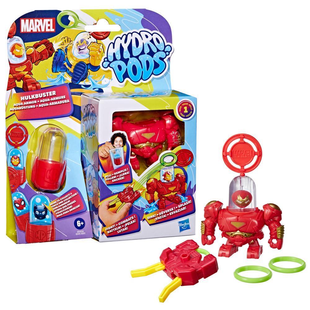 Hydro Pods Marvel Hulkbuster Aqua Armor, Iron Man Mech Suit, Water Activated Battle Toy product thumbnail 1