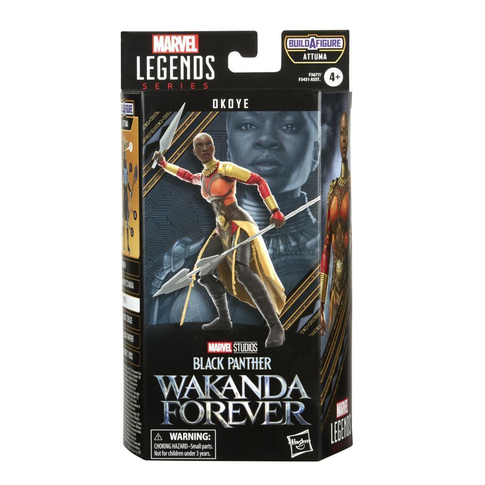 Marvel Legends Series Black Panther Wakanda Forever Okoye 6-inch Action Figure Toy, 2 Accessories, 1 Build-A-Figure Part product thumbnail 1