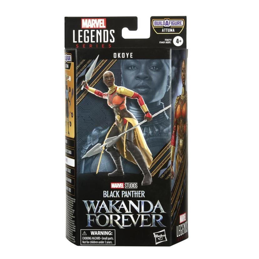 Marvel Legends Series Black Panther Wakanda Forever Okoye 6-inch Action Figure Toy, 2 Accessories, 1 Build-A-Figure Part product image 1