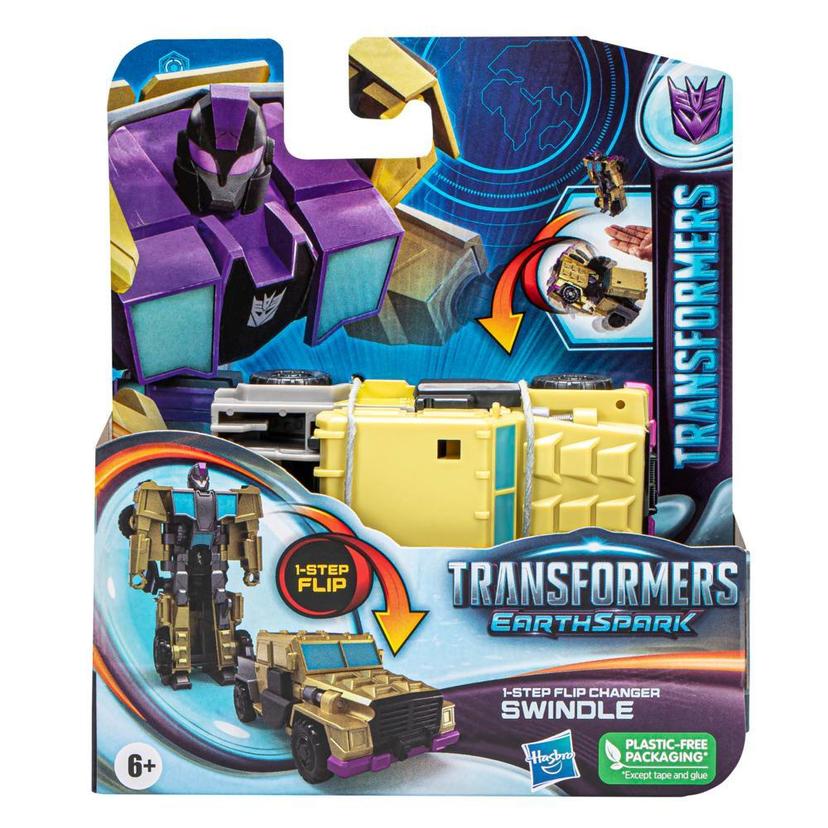 Transformers Toys EarthSpark 1-Step Flip Changer Swindle Action Figure product image 1