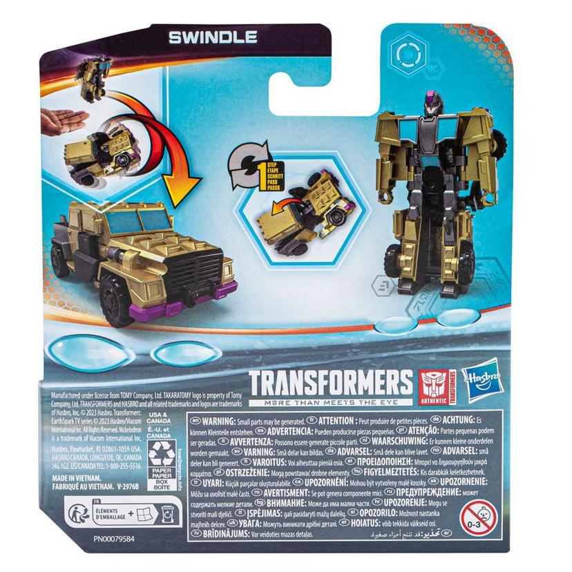 Transformers Toys EarthSpark 1-Step Flip Changer Swindle Action Figure product image 1