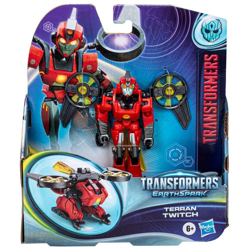 Transformers Toys EarthSpark Warrior Class Terran Twitch, 5" Action Figures for Kids 6+ product image 1