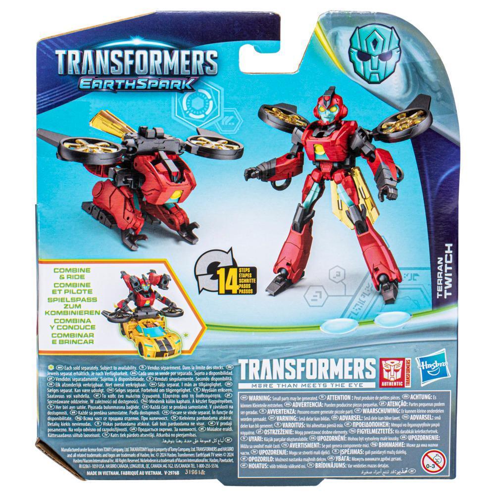 Transformers Toys EarthSpark Warrior Class Terran Twitch, 5" Action Figures for Kids 6+ product thumbnail 1