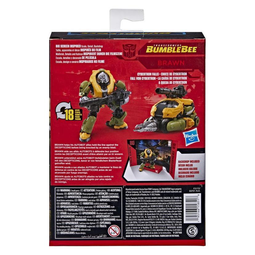 Transformers Toys Studio Series 80 Deluxe Transformers: Bumblebee Brawn Action Figure, 8 and Up, 4.5-inch product image 1