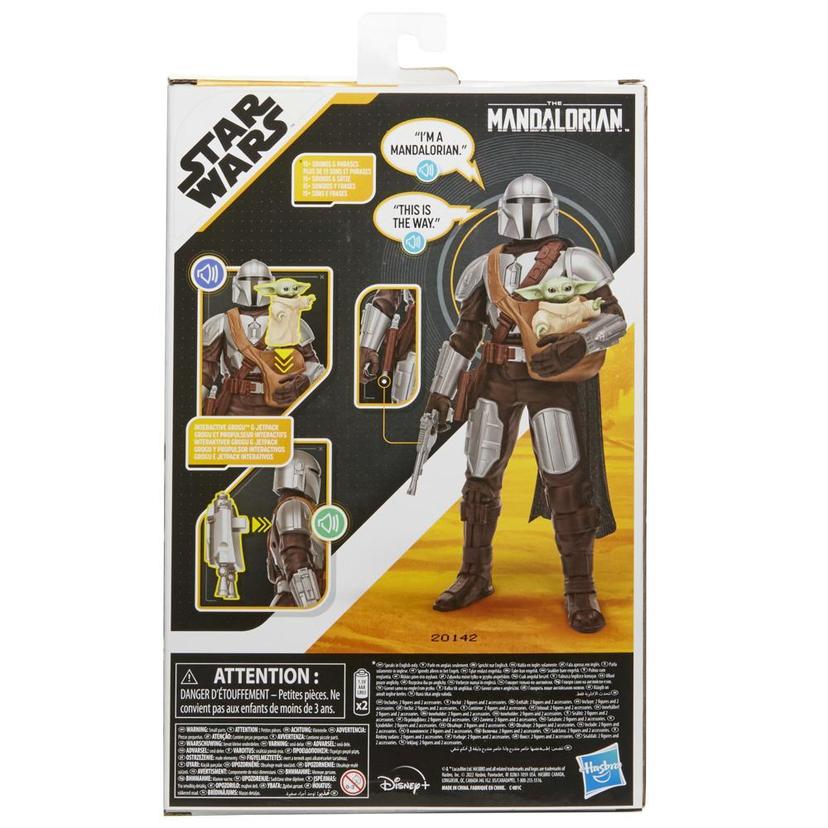 Star Wars Galactic Action The Mandalorian & Grogu Interactive Electronic 12-Inch-Scale Figures, Toys Kids Ages 4 and Up product image 1