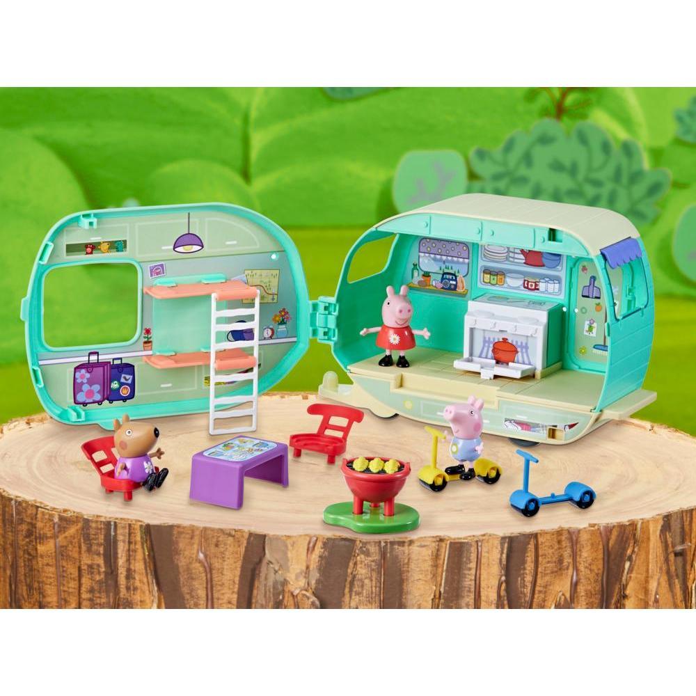 Peppa Pig Toys Peppa's Caravan Playset with 3 Figures, Preschool Toys for Ages 3+ product thumbnail 1