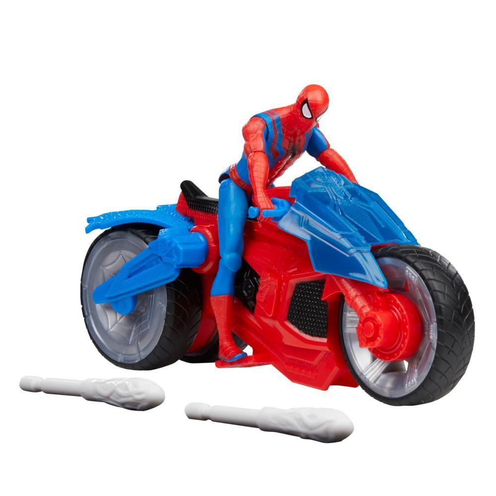 Marvel Spider-Man Web Blast Cycle Kids Playset with Poseable Spider-Man Action Figure (4") product thumbnail 1