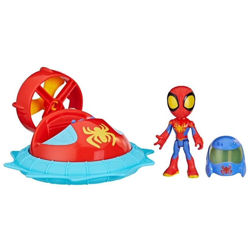 Marvel Spidey and His Amazing Friends Web-Spinners Spidey with Hover Spinner Toy Car product image 1