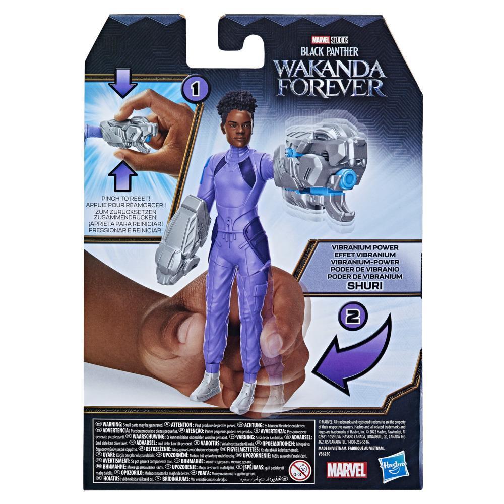 Marvel Studios' Black Panther Wakanda Forever Vibranium Power Shuri Action Figure, Toy for Kids Ages 4 and Up product thumbnail 1