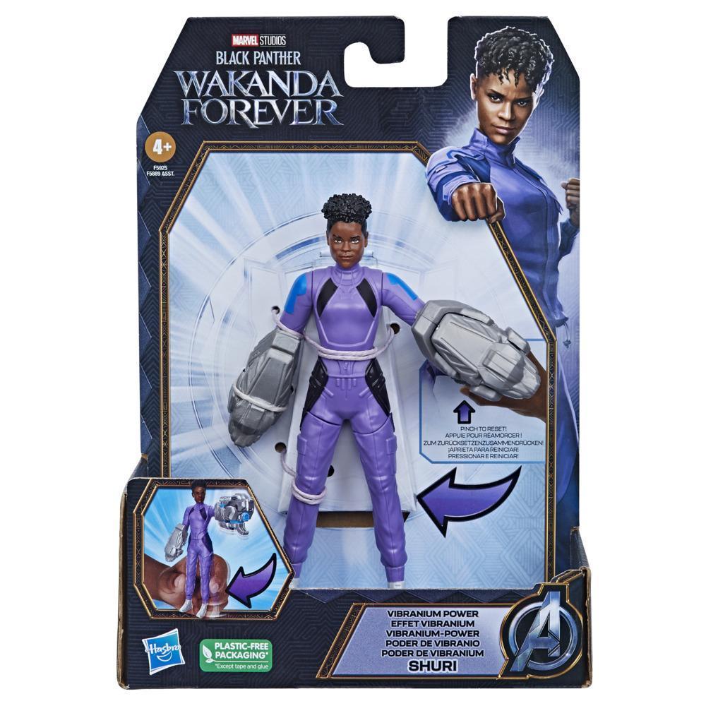 Marvel Studios' Black Panther Wakanda Forever Vibranium Power Shuri Action Figure, Toy for Kids Ages 4 and Up product thumbnail 1