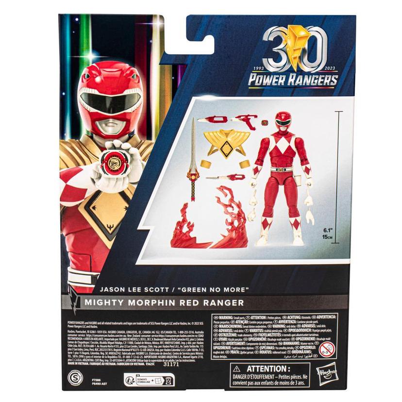 Power Rangers Lightning Collection Remastered Mighty Morphin Red Ranger Action Figure (6 product image 1